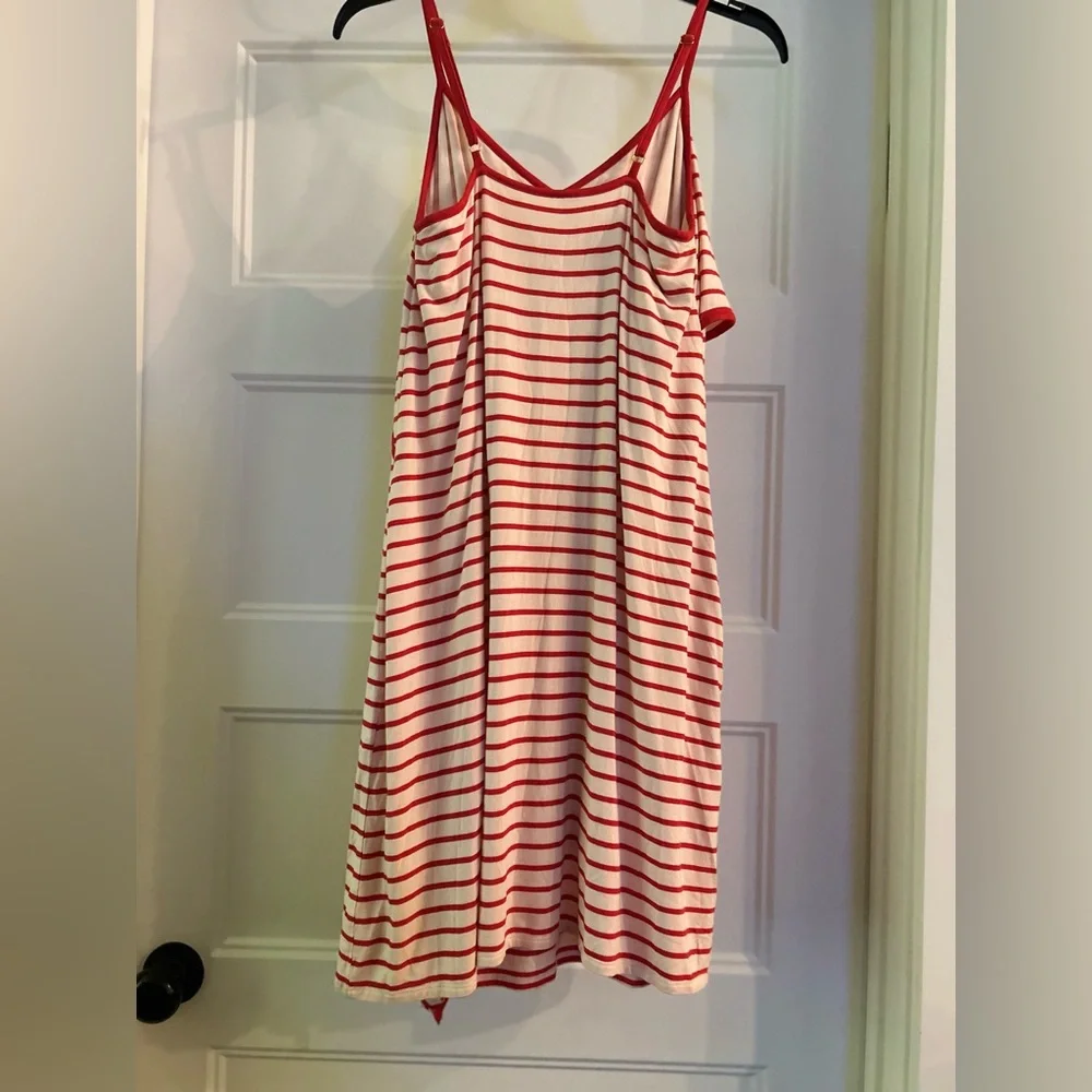 Women’s Medium Soma Striped Adjustable Strap Jersey Dress NWT - Picture 4 of 10
